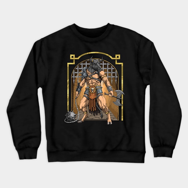 Minotaur Crewneck Sweatshirt by underheaven